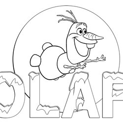 Wonderful Olaf Coloring Pages Best For Kids Sheets
