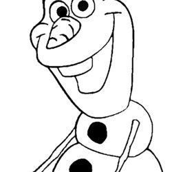 Olaf Frozen Coloring Pages Printable Print Color Prints Book