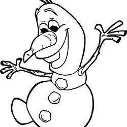 Terrific Frozen Olaf Coloring Pages At Free Download Printable Drawing Outline Sven Colouring Disney Summer