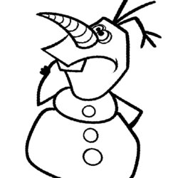 Olaf Coloring Pages Printable Com Colouring Frozen Girls