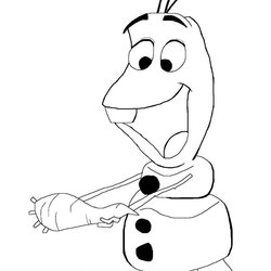 Outstanding Frozen Olaf Coloring Pages At Free Download