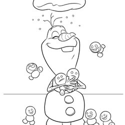 Spiffing Olaf Coloring Pages Best For Kids Staying Cool
