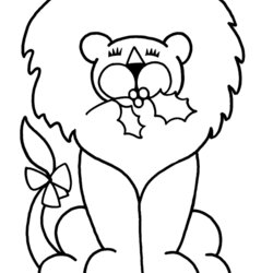 The Highest Standard Easy Coloring Pages Best For Kids Lion