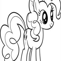 Simple And Easy Cartoon Coloring Pages Free Pie Pinkie