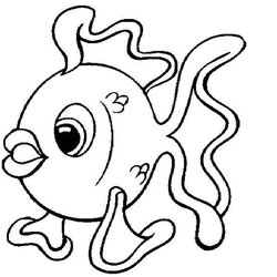 Terrific Easy Printable Coloring Pages Fish Kids Colouring Sea Info Fun Creatures