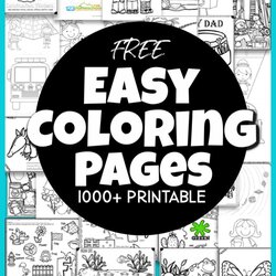 Free Printable Easy Preschool Coloring Pages Over Sheets