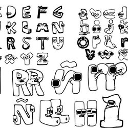 Out Of This World Alphabet Lore Coloring Pages Fun And Learning Combined