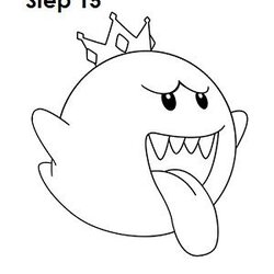The Highest Standard King Boo Coloring Pages Ryan Nintendo