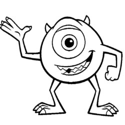 Worthy Free King Boo Coloring Pages Download Monsters Monster Inc Kids Printable Outline Clip Characters