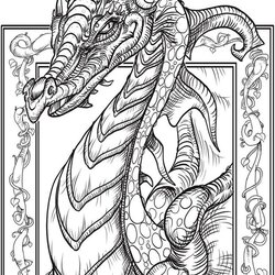 Capital Free Printable Dragon Coloring Pages For Adults Fit