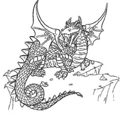 Exceptional Dragon Coloring Pages For Adults Colouring Color Adult Book