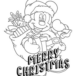 Smashing Best Printable Christmas Coloring Sheets Disney For Free At Pages Minnie Via