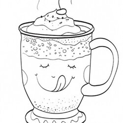 The Highest Standard Coffee Coloring Pages Printable At Free Chocolate Christmas Cup Hot Fall Kids Cups