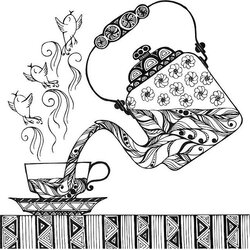 Superior Coffee Mug Coloring Page At Free Printable Pages Adult Colouring Color Adults Tea Shop Print Mandala