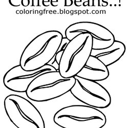 Champion Coffee Coloring Pages Printable At Free Beans Bean Color Tree