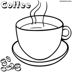 Splendid Download Coffee Coloring For Free Pages
