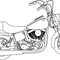 Perfect Bike Coloring Pages Engine Many Beautiful Page