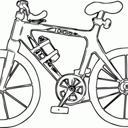 Spiffing Bike Coloring Page Home Pages Bicycle Print Color Popular