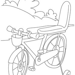 Preeminent Bike Coloring Pages Home Bicycle Favorite Kids Comments Library Template Line