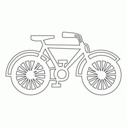Superb Bicycle Coloring Pages Home Bike Template Kids Color Rickshaw Printable Auto Colouring Preschool Print