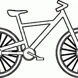 Marvelous Printable Coloring Pictures Bicycle For