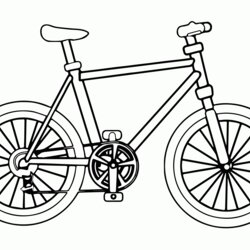 Excellent Bike Coloring Page Home Bikes Tracing Worksheets