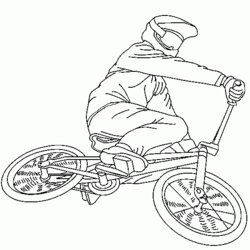 Fine Drawing Bike Bicycle Transportation Printable Coloring Pages Dirt Mountain Colouring Kids Sheets Van
