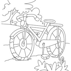 Terrific Free Bike Coloring Pages Download Images Bicycle Kids Safety Mountain Colouring Printable Length