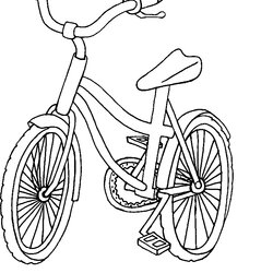 Matchless Drawing Bike Bicycle Transportation Printable Coloring Pages Roue Lo