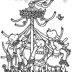Super May Coloring Pages To Download And Print For Free Kids Maypole Sheets Word Search Puzzles Celebration