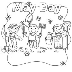 Tremendous May Coloring Pages Best For Kids Day Page