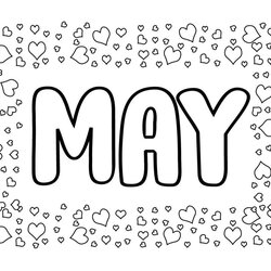 Fine May Printable Coloring Pages Easy Free