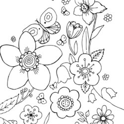 Swell May Coloring Pages Best For Kids Flowers Sheets Flower Kinder Printable Colouring