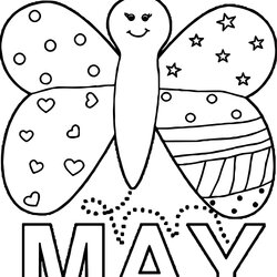 Very Good May Coloring Pages Printable