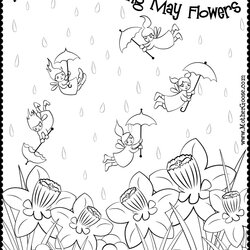 Legit May Coloring Pages To Download And Print For Free April Spring Flowers Showers Bring Rain Printable