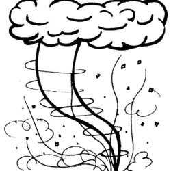 Superb Smiling Tornado Coloring Pages Free Printable Wetter