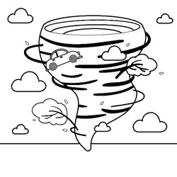 Supreme Simple Tornado Coloring Page Download Print Or Color Online For Free