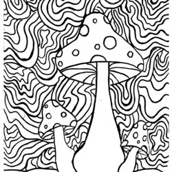 Very Good Coloring Pages Of Mushrooms