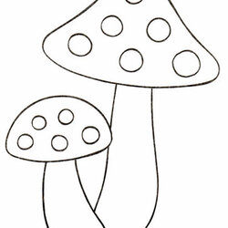 Eminent Coloring Pages Printable Mushroom Page Indie
