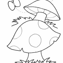Sublime Mushroom Coloring Pages To Download And Print For Free Toadstool