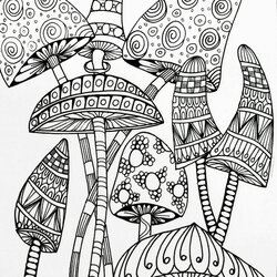 Capital Printable Coloring Pages Mushrooms World Holiday