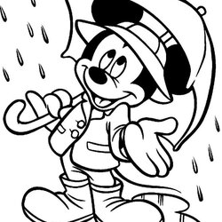 Matchless Free Printable Rainy Day Coloring Pages Rainfall Mickey Mouse Preschoolers For