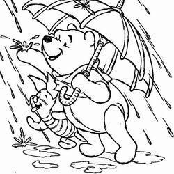 Peerless Rain Coloring Pages Best For Kids Free Adult Pooh