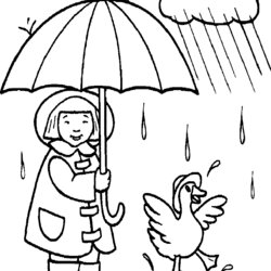Champion Rain Coloring Pages Best For Kids Rainy Sheets Cartoon Preschool Choose Board Worksheets Page