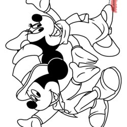 Great Mickey Mouse Friends Printable Coloring Pages Disney Book Minnie Pluto Goofy Donald Dressed Bobbing