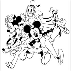 Must Know Coloring Pages Mickey Mouse And Friends For You