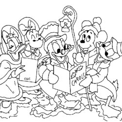 Baby Mickey Mouse And Friends Coloring Pages Home Christmas Disney Carol Clubhouse Colouring Drawing Color