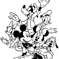 Swell Mickey Mouse Friends Coloring Pages World Of Wonders Disney