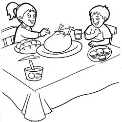 Superlative Thanksgiving Coloring Pages For Kids Disney Feast Library