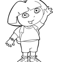 Matchless Free Printable Coloring Page Dora The Explorer Pages